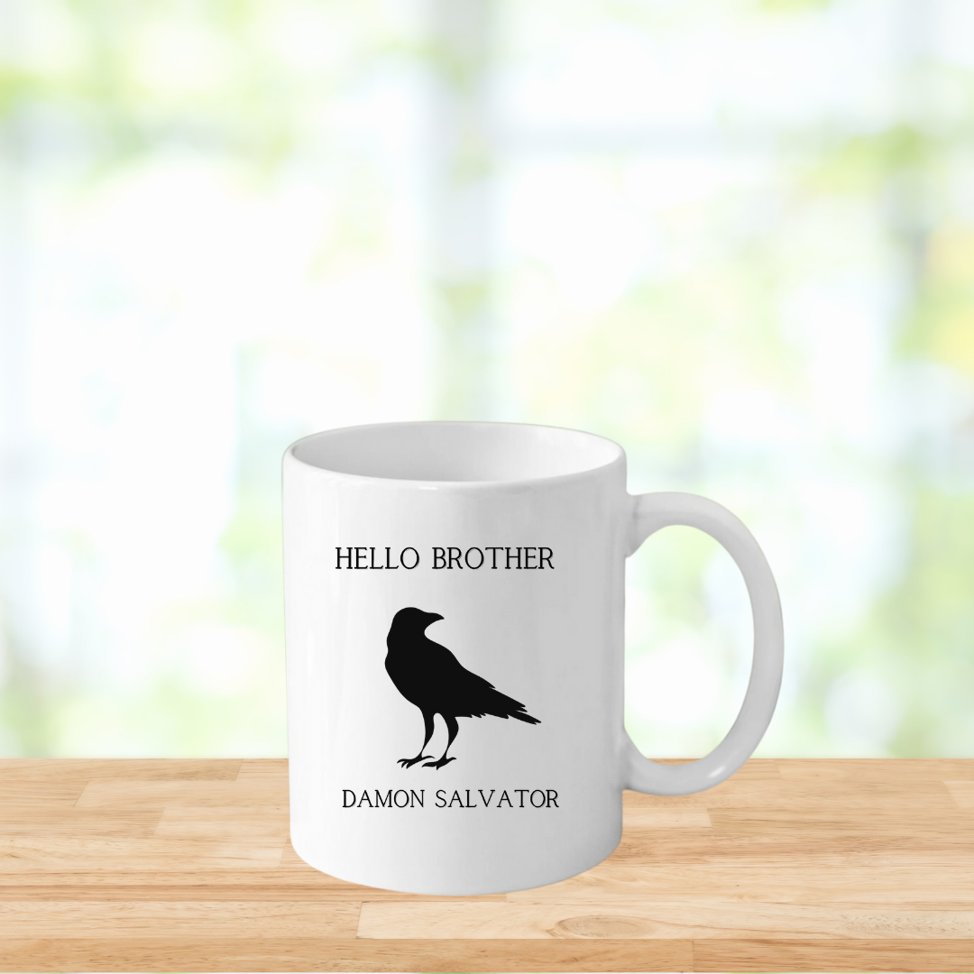 Hello Brother Damon Salvatore Mug