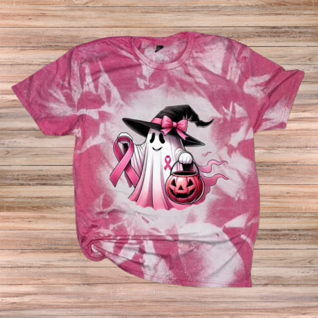 Halloween Ghost Breast Cancer Top