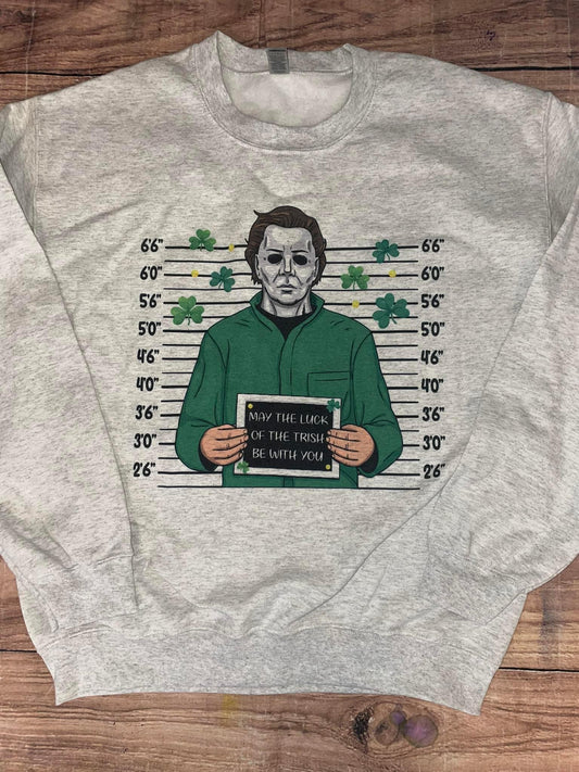 May the Luck of Trish be with you Michael Myers Sweater