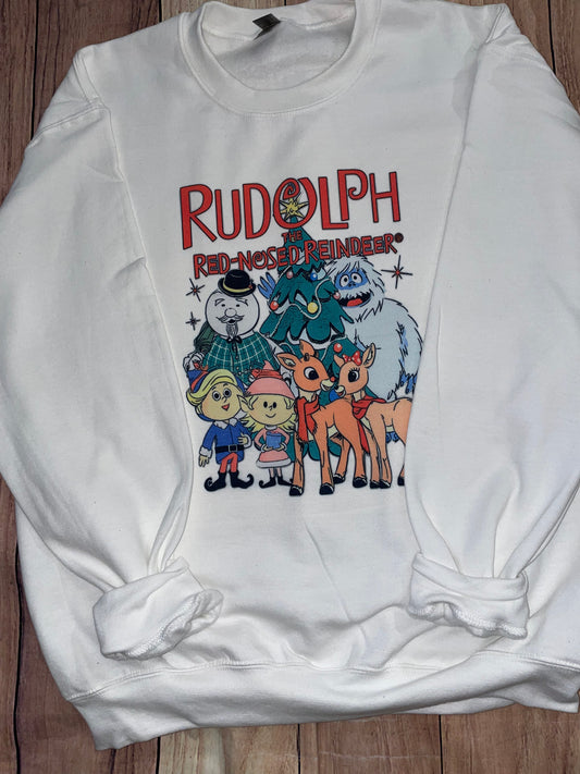 Rudolph Christmas Crew Sweater