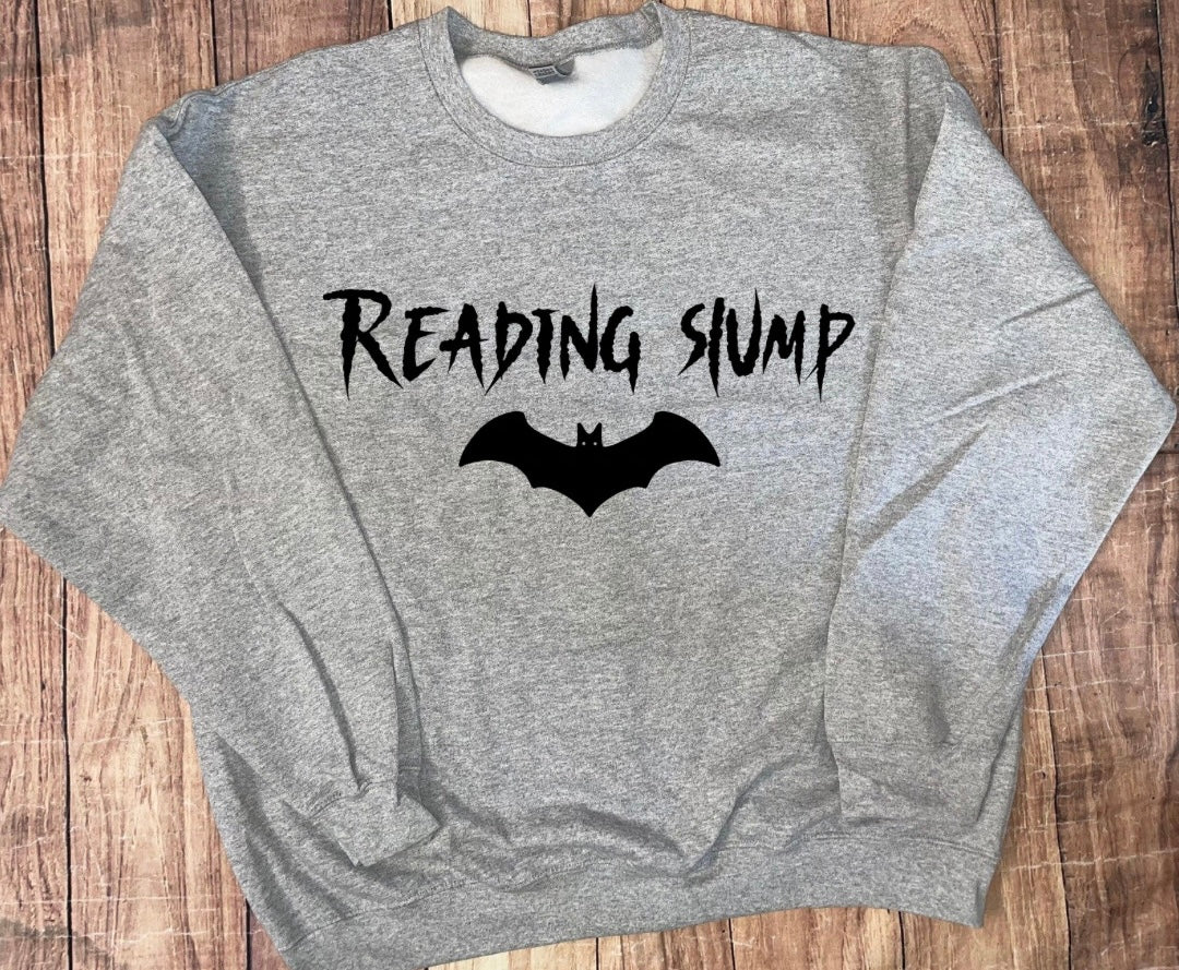 Bat Reading Slump Sweater