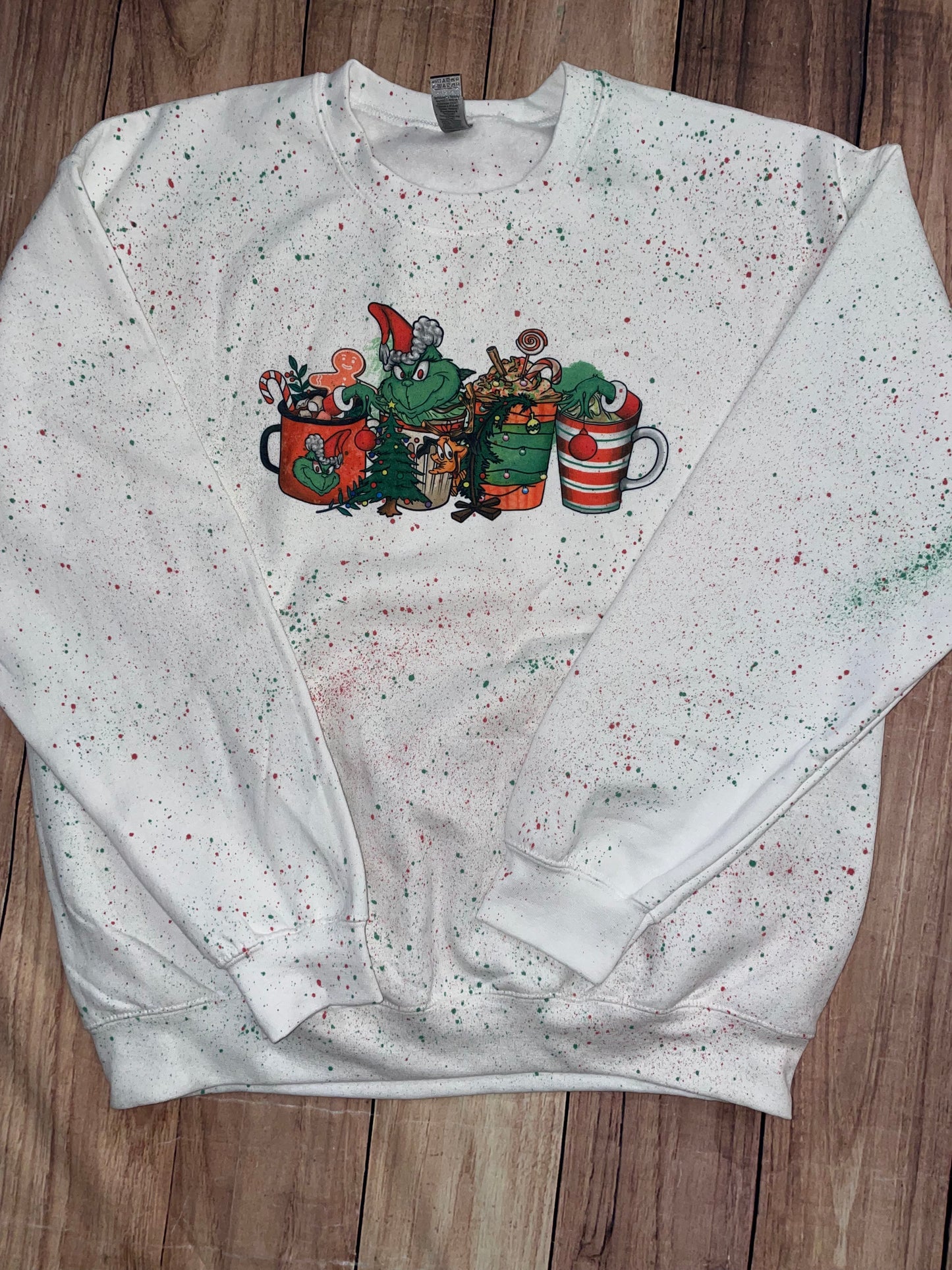 Grinch Holiday  Drinks Sweater