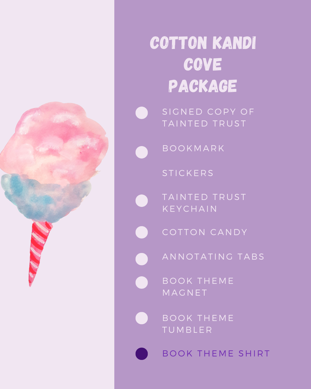 Cotton Kandi Cove Package -   Tainted Trust Book