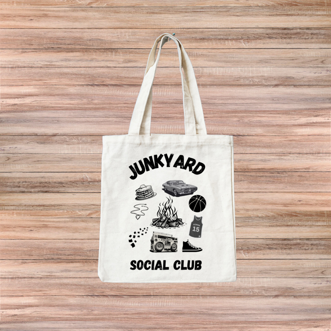 Junkyard Social Club Tote Bag