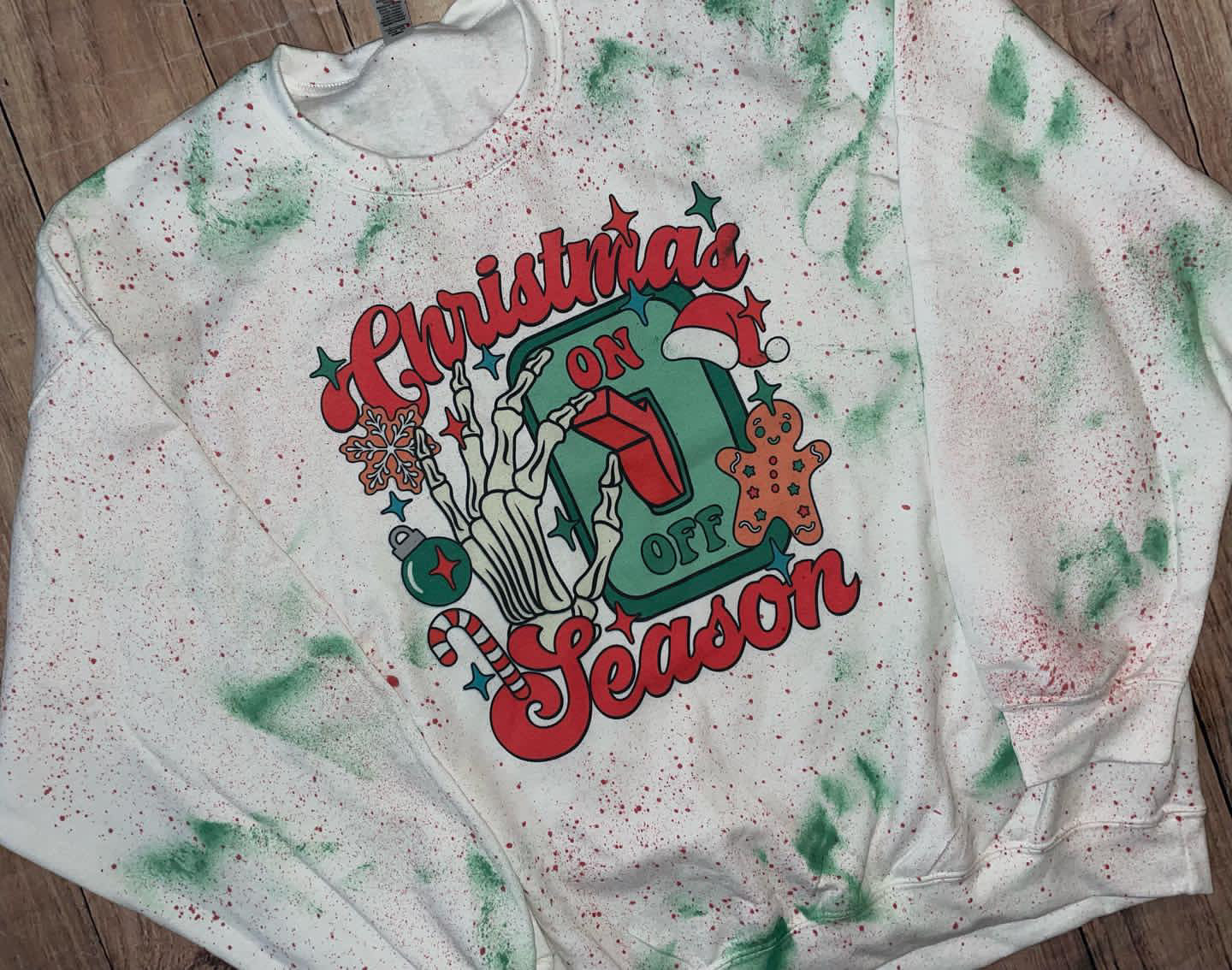 Christmas Season On Off Sweater