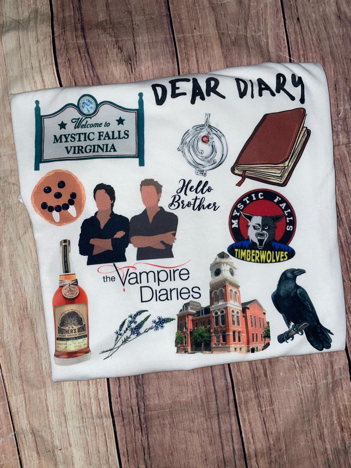 Dear Diary Vampire Diaries Tshirt