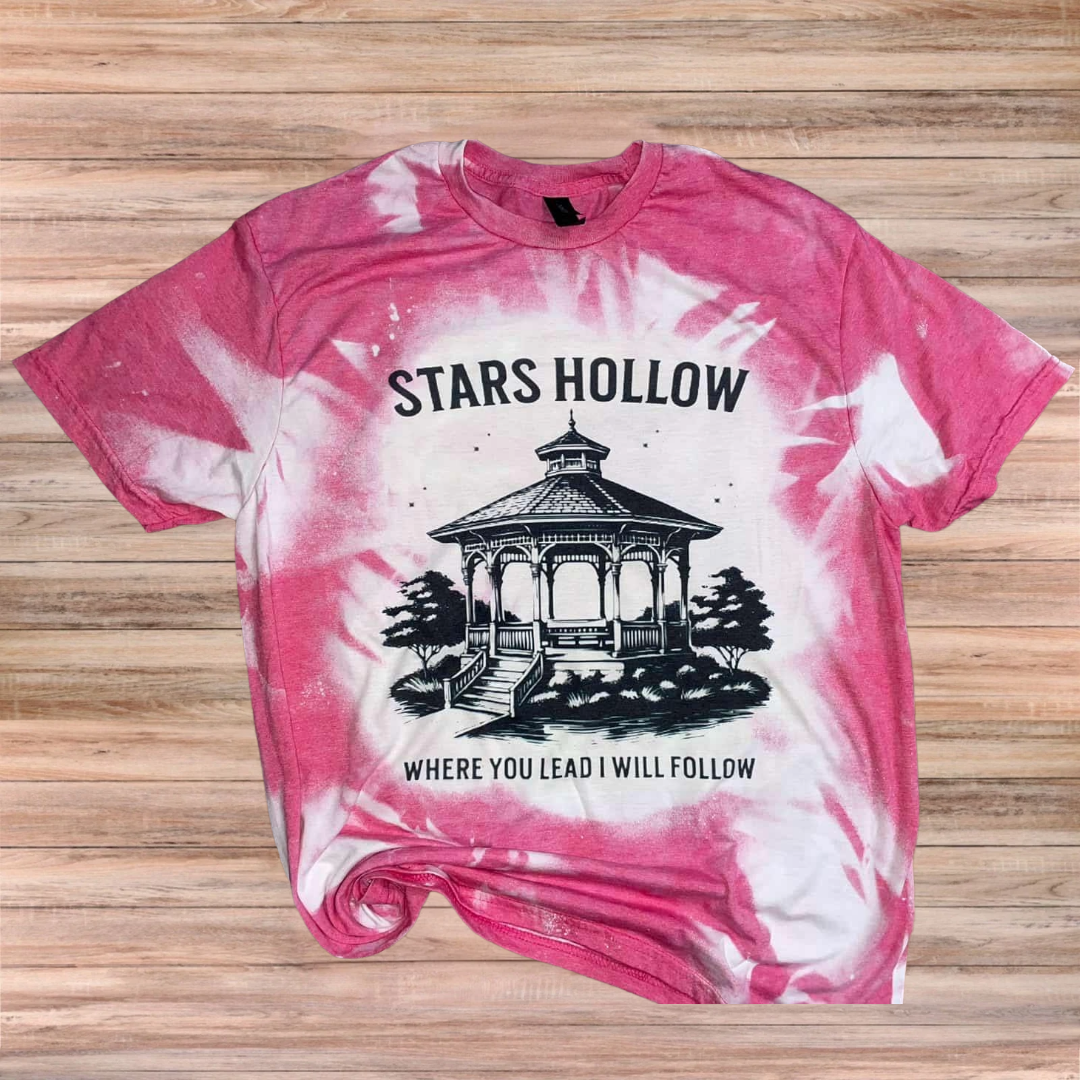 Where you Lead, I will Follow Pink Tie-Dye Tshirt